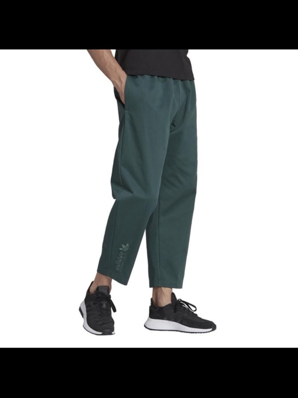Adidas HN1672 Originals Men's Mineral Green Campus Chino Pants Size Large